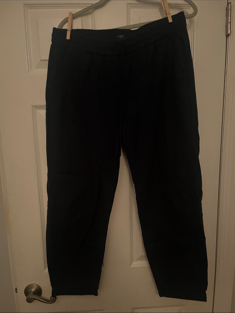 Women’s linen navy Casual Drawstring Pants